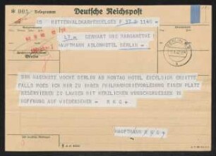 Brief von Rudolf K. Goldschmit-Jentner an Gerhart Hauptmann