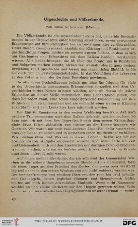 Neue Folge 1: Urgeschichte und Völkerkunde