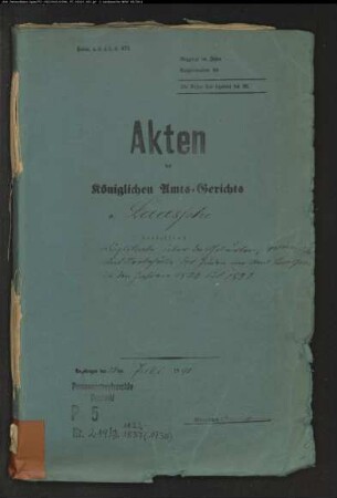 Zivilstandsregister der Juden mit den Orten Arfeld, Fischelbach, Laasphe und Richstein (GHT 1822-1837) (Gemeinde: Laasphe, Kreis Wittgenstein)