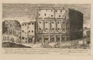 Theater des Marcellus auf dem Marsfeld, erbaut unter Augustus (Nr. 36 der Folge "Vestigi delle antichità di Roma ...")