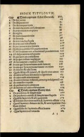 Tituli capitum Tertii libri.