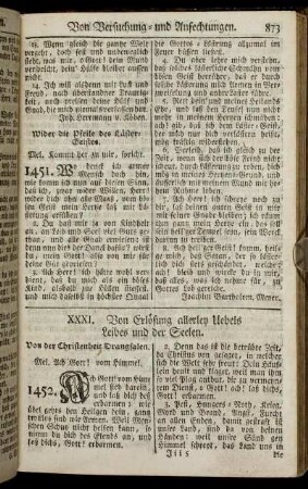 XXXI. Von Erlösung allerley Uebels Leibes und der Seelen.