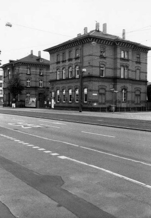 Schlachthof mit Seuchenstall Büdinger Straße; Darmstadt, Frankfurter Straße 69, Frankfurter Straße 67, Büdinger Straße 8