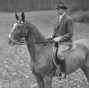 Mann auf einem Pferd