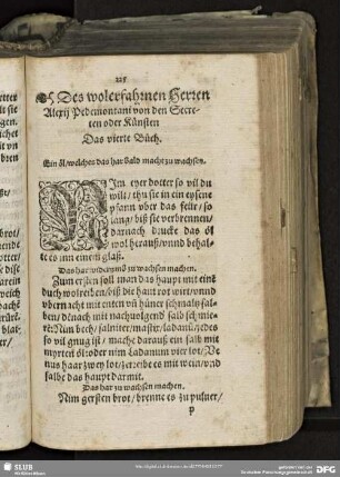Des wolerfahrnen Herrn Alexij Pedemontani von den Secreten oder Künsten. Das vierte Buch.