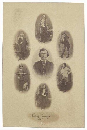 Reproduktion einer Photographie von Ludwig Menzel (um 1870)