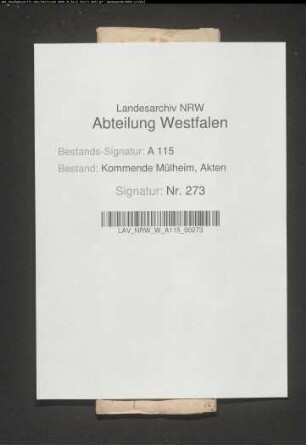 Pachtregister der Kommende Waldenburg.