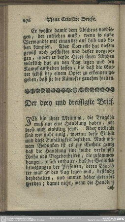 Der drey und dreissigste Brief
