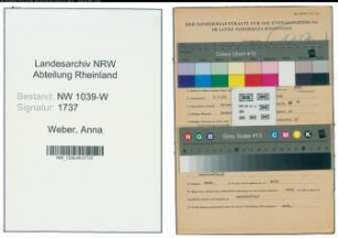 Entnazifizierung Anna Weber , geb. 07.11.1894 ()