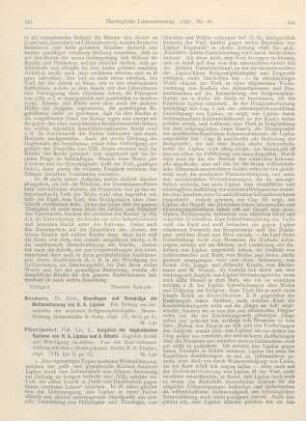 543-548 [Rezension] Neumann, Arno, Grundlagen und Grundzüge der Weltanschauung von R.A. Lipsius