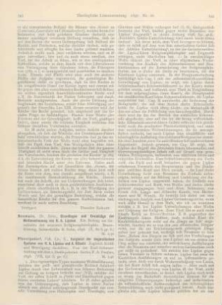 543-548 [Rezension] Neumann, Arno, Grundlagen und Grundzüge der Weltanschauung von R.A. Lipsius