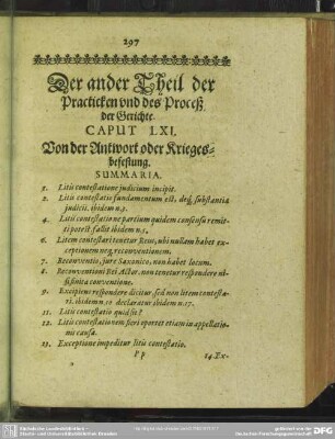 Der ander Theil der Prackticken und des Proceß der Gerichte