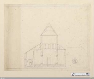 [Klosterkirche Alpirsbach] : [Querschnitt des Langhauses]