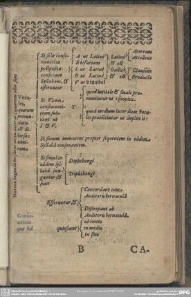 [Norma legendi versatur circa literas, quarum alia sunt]