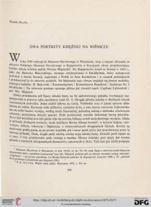 19: Dwa portrety księżnej na Wiśniczu
