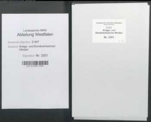 Bau und Reparatur des Schulhauses zu Nammen (Amt Hausberge)
