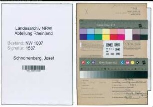 Entnazifizierung Josef Schnorrenberg , geb. 11.12.1898 (Sattler)