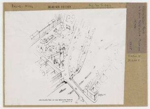 Vogelschauansicht: Köllnischer Park mit dem Märkischen Museum (Grünmagistrale Spree, Abschnitt F). Berlin, Mitte, Am Köllnischen Park/Rungestraße/Wallstraße