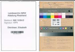 Entnazifizierung Elisabeth Diercksen , geb. 02.01.1892 (Lehrerin)