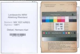 Entnazifizierung Hermann Karl Dietzel , geb. 03.06.1896 (Staedt.Direktor)