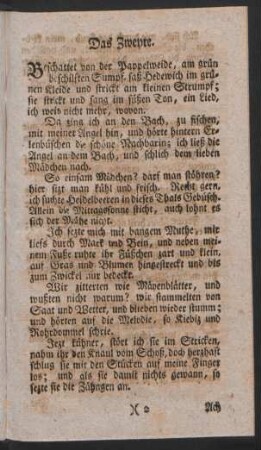 Das Zweyte.