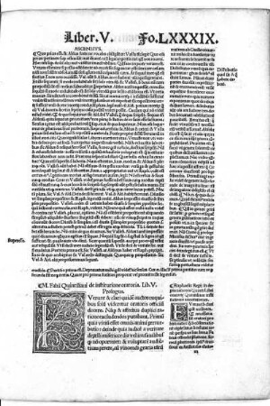 M. Fabii Quintiliani de institutione oratoria Lib. V.