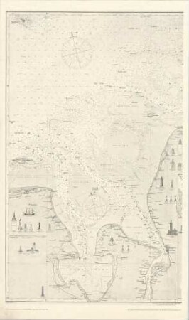 85a Nordsee; die Mündungen der Jade, Weser & Elbe