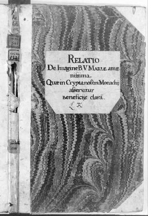 Relatio de imagine B.M.V. in crypta Capucinorum Monachii adservata - BSB Clm 1541