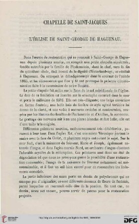 2.Ser. 4.1865/66: Chapelle de Saint-Jaques : A l'église de Saint George de Haguenau