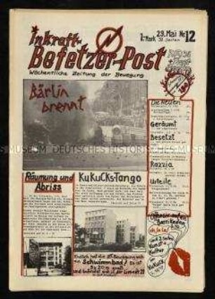 Zeitschrift der Berliner Hausbesetzerszene, 1. Jg. 1981, Nummer 12