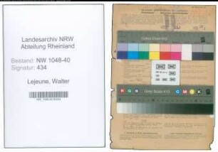 Entnazifizierung Walter Lejeune , geb. 23.05.1895 (Anwalt)