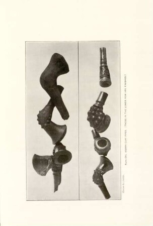 Plate CVI. Agawa clay pipes ...
