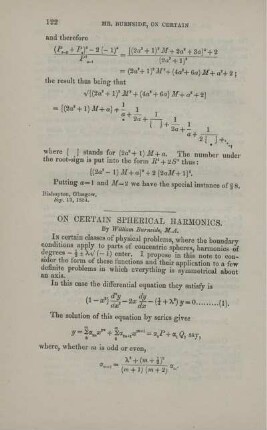 On certain spherical harmonics.