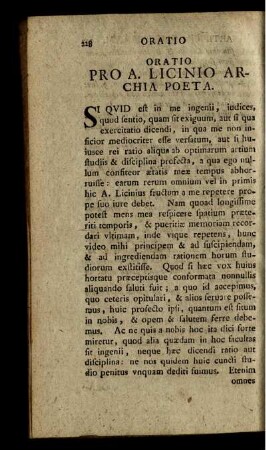 Oratio Pro A. Licinio Archia Poeta.