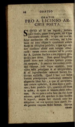 Oratio Pro A. Licinio Archia Poeta.