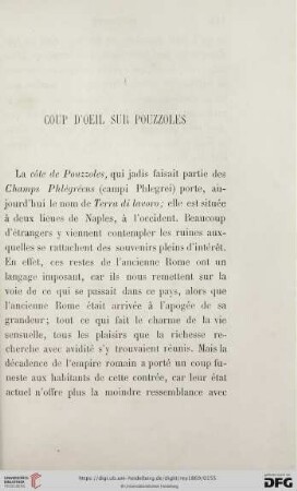 Coup d´Oeil sur Pouzzoles