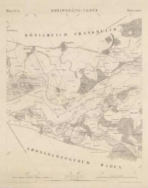 Rheingränz-Carte Blatt No. 16 Wintersdorf