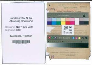 Entnazifizierung Heinrich Kueppers , geb. 19.06.1897 (Autovermieter)