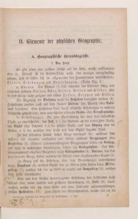 II. Elemente der physischen Geographie