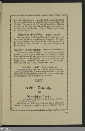 XVIII. Getränke