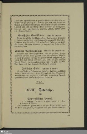 XVIII. Getränke