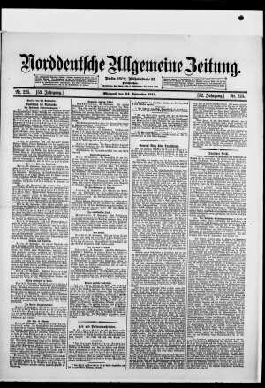 Norddeutsche allgemeine Zeitung
