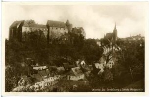 Leisnig. Schlossberg und Schloss Mildenstein