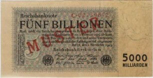 5 Billionen Mark - Muster