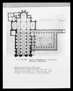 Toul: Grundriss der Kathedrale