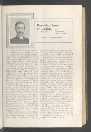 Recollections of China (1894—1898)