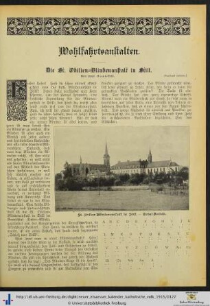 Wohlfahrtsanstalten.