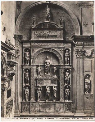 SS. Giovanni e Paolo, Venedig. Grabmal des Dogen P. Mocenigo: Ansicht des Monuments