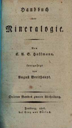 Handbuch der Mineralogie, 3,2