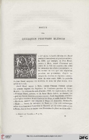 25: Notice sur quelques peintres blésois